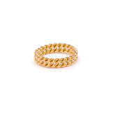 18 Carat Yellow Gold Twisted Wedding Rings Pair
